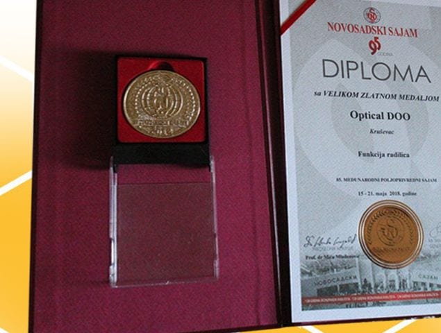 Diploma sa velikom zlatnom medaljom, funkcija radilica, Novosadski sajam